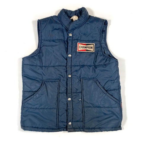 Vintage 70's Champion Spark Plugs Mechanic Vest