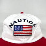 Vintage 90's Nautica USA Flag Sample Hat