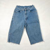 Vintage 80's Levi's 10912 Orange Tab Cutoff Capri Denim Shorts