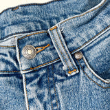 Vintage 80's Levi's 10912 Orange Tab Cutoff Capri Denim Shorts