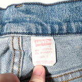 Vintage 80's Levi's 10912 Orange Tab Cutoff Capri Denim Shorts