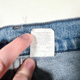 Vintage 80's Levi's 10912 Orange Tab Cutoff Capri Denim Shorts
