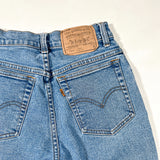 Vintage 80's Levi's 10912 Orange Tab Cutoff Capri Denim Shorts