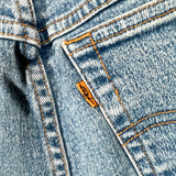 Vintage 80's Levi's 10912 Orange Tab Cutoff Capri Denim Shorts