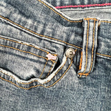 Vintage Y2K Fox Racing Denim Cutoff Shorts Low Rise Jean Shorts