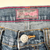 Vintage Y2K Fox Racing Denim Cutoff Shorts Low Rise Jean Shorts