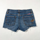 Vintage Y2K Fox Racing Denim Cutoff Shorts Low Rise Jean Shorts