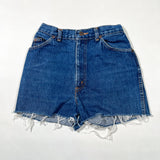 Vintage 80's Chic Denim Cut Off High Rise 26 Waist Shorts