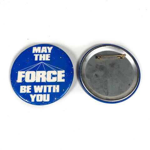 Vintage 1977 Star Wars May The Force Be With You Button