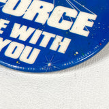 Vintage 1977 Star Wars May The Force Be With You Button