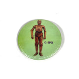 Vintage 1977 C-3PO Star Wars Yoda Button