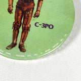 Vintage 1977 C-3PO Star Wars Yoda Button