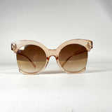 Vintage Y2K Oversized Peach Translucent UV400 Gradient Sunglasses