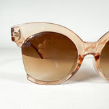Vintage Y2K Oversized Peach Translucent UV400 Gradient Sunglasses