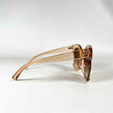 Vintage Y2K Oversized Peach Translucent UV400 Gradient Sunglasses