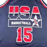 Vintage 90's USA Basketball Larry Johnson #15 Champion Jersey