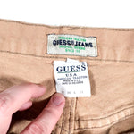 Vintage 90's Guess USA Tan Denim Shorts