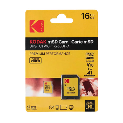 Kodak 16GB microSD Card UHS-I U1 V10 A1 (for Charmera) Memory Card ...