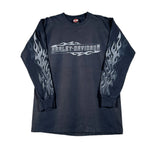 Modern 2005 Harley Davidson Long Sleeve Flames Wisconsin T-Shirt