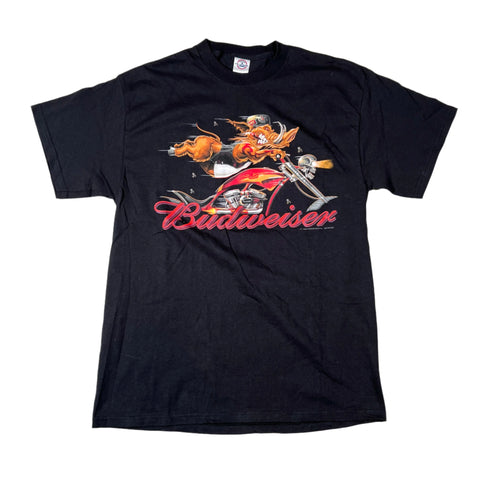 Modern 2006 Budweiser Warthog Biker Graphic T-Shirt