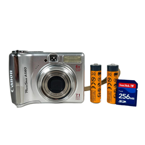 Modern 2007 Canon PowerShot A560 Digital Point &amp; Shoot Camera
