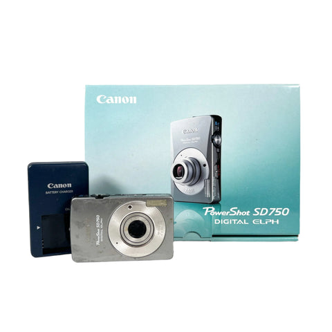 Modern 2007 Canon PowerShot SD750 Digital ELPH Camera