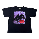 Black t-shirt with 'Night of the Living Dead' graphic on a white background