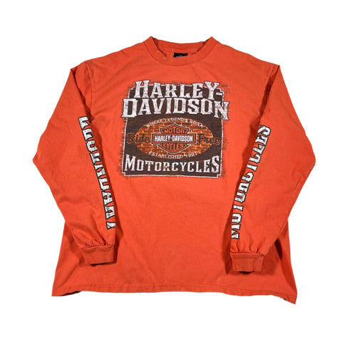 Modern 2011 Harley Davidson Long Sleeve New River NC T-Shirt