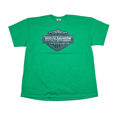 Modern 2018 Harley-Davidson Richmond VA Green Logo T-Shirt