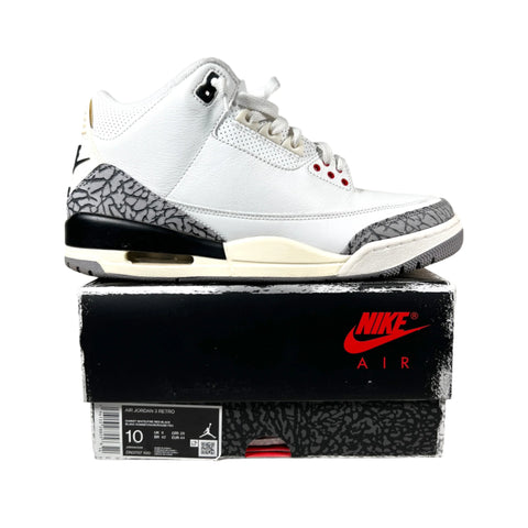 Modern 2022 Air Jordan 3 Retro White Cement Reimagined Size 10 Shoes
