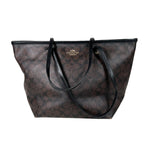 Modern Y2K Coach City F58292 Brown Signature C Zip Tote