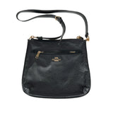 Modern Y2K Coach F58285 Black Crossgrain Leather File Bag Purse