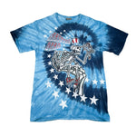 Modern Y2K Grateful Dead Patriotic Skeleton Tie-Dye T-Shirt