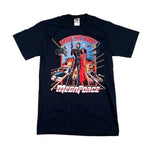 Modern Y2K Megaforce “Deeds Not Words” Action Graphic T-Shirt