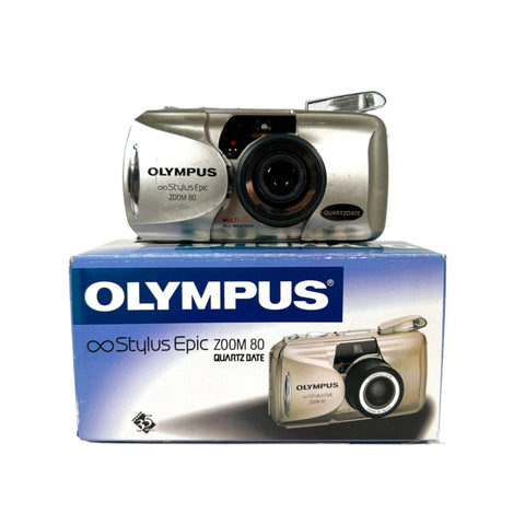 Vintage 1999 Olympus Stylus Epic Zoom 80 35mm Film Camera