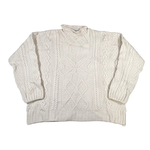 Vintae 90's Arancrafts Clover Merino Wool Sweater