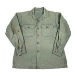 Vintage 1967 OG-107 Sateen Military Button Up Shirt