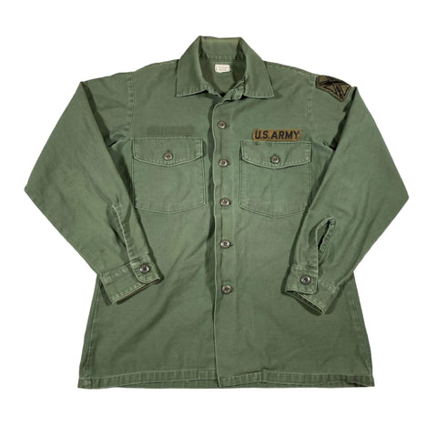 Vintage 1973 OG-107 US Army Vietnam Sateen Shirt