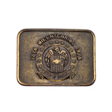 Bronze belt buckle with 'Bicentennial' text and eagle emblem on a white background