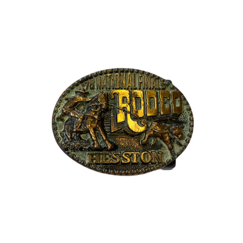 Vintage 1978 Rodeo Finals Hesston Belt Buckle