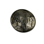 Vintage 1979 Native American Buffalo Nickel Belt Buckle