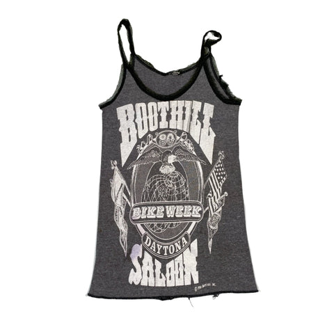 Vintage 1980 Boothill Saloon Bike Week Stretch Tank Top T-Shirt