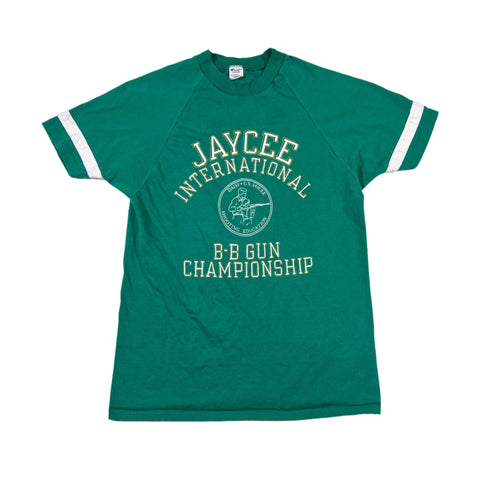 Vintage 1983 Jaycee Daisy BB Gun Champs Champion Ringer T-Shirt