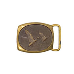 Vintage 1984 Bronze Duck USA Made Belt Buckle