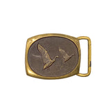 Vintage 1984 Bronze Duck USA Made Belt Buckle