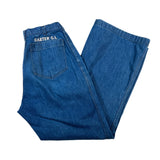 Vintage 1984 USN Utility Denim Embroidered "CARTER" Work Pants