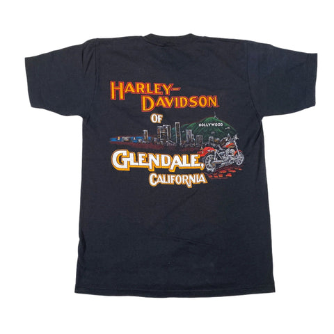 Vintage 1985 Harley Davidson Glendale CA T-Shirt