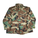 Vintage 1986 Woodland Camo Military Field Jacket