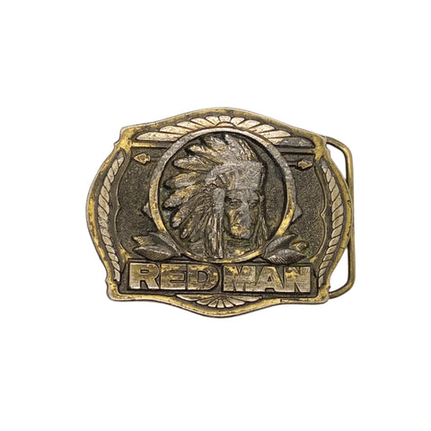 Vintage 1988 Red Man Tobacco Belt Buckle