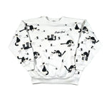 Vintage 1989 Cape Cod Souvenir AOP Cat & Mouse Crewneck Sweatshirt